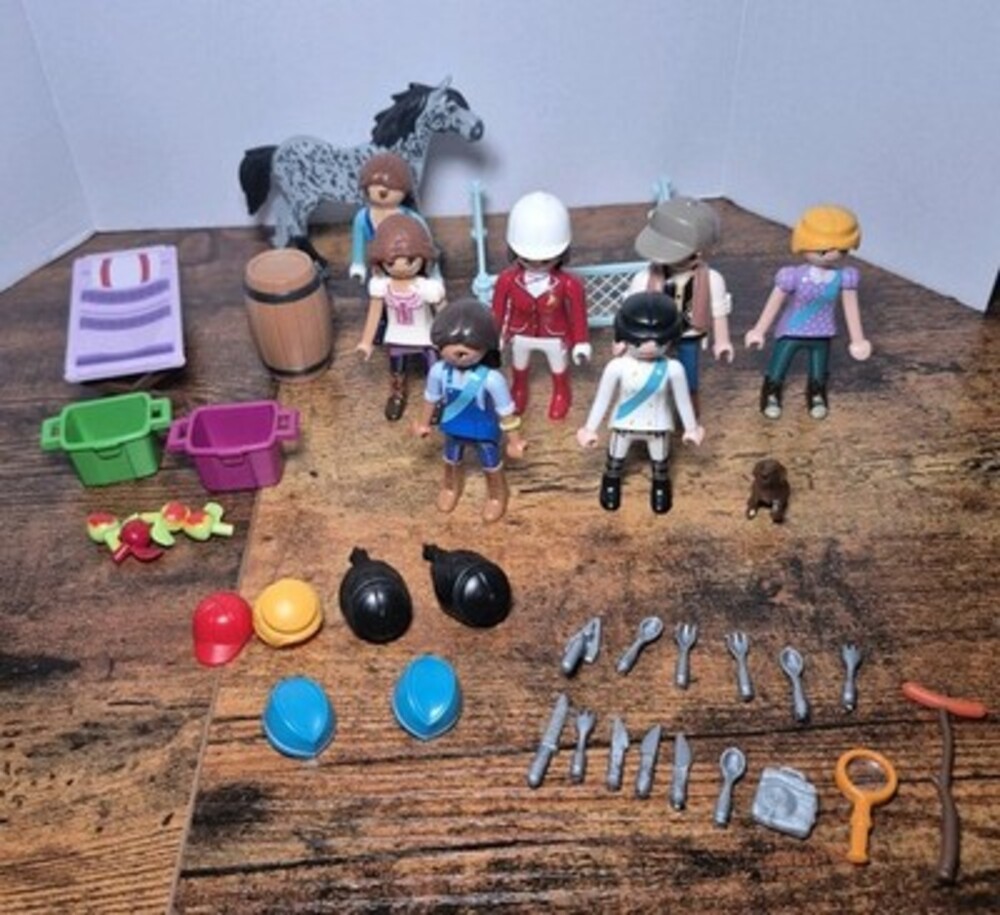 Playmobil Horse Farm Equestrian Riders Figures Appaloosa Accessories Mixed Lot